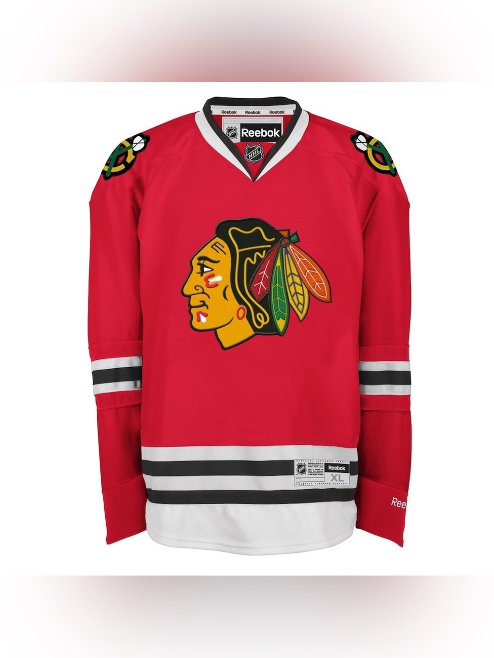 Reebok Chicago Blackhawks Mens Premier Home Jersey in Red Size Large